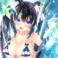 This is a pixiv picture whose title is やらしー目で見ないでよね！ヘンタイ！.