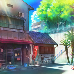 This is a pixiv picture whose title is 熱帯魚屋と夏.