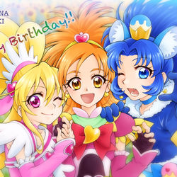 This is a pixiv picture whose title is 8月生まれのプリキュア.
