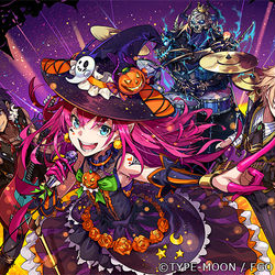 This is a pixiv picture whose title is 【FGO Fes. 2019】「ハロウィン★タウン」展示イラスト.