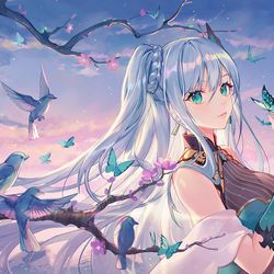 This is a pixiv picture whose title is Sunset.