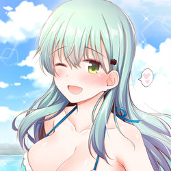 This is a pixiv picture whose title is 水着鈴谷.