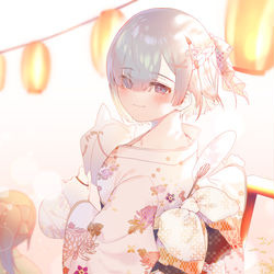 This is a pixiv picture whose title is 言ってくれないんですか？ 花火より君のほうが綺麗って,.