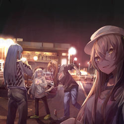 This is a pixiv picture whose title is parking lot.