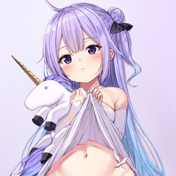 This is a pixiv picture whose title is ユニコーンちゃん.