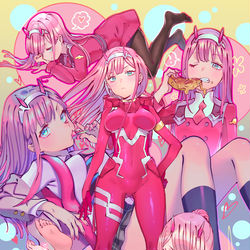 This is a pixiv picture whose title is ゼロツー.