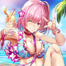 This is a pixiv picture whose title is 水着りあむ.