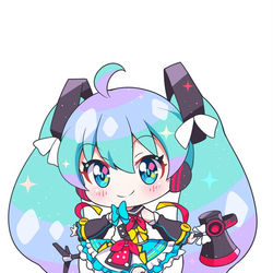 This is a pixiv picture whose title is マジカルミライ13、18.