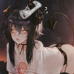 This is a pixiv picture whose title is demon oc.