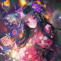 This is a pixiv picture whose title is 仕事絵】天下統一クロニクル:【夏祭り】九条武子.