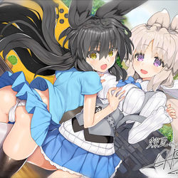 This is a pixiv picture whose title is ねくろさん＆いぬみみちゃん.