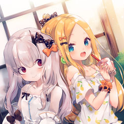 This is a pixiv picture whose title is アビラヴィとデート♥.
