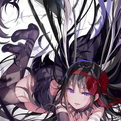This is a pixiv picture whose title is 悪魔ほむら.