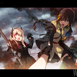 This is a pixiv picture whose title is Arctic Warfare.