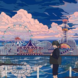 This is a pixiv picture whose title is 子供時代.