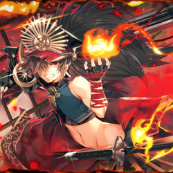 This is a pixiv picture whose title is 織田吉法師.