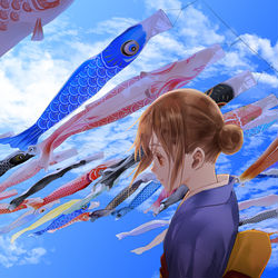 This is a pixiv picture whose title is また明日.