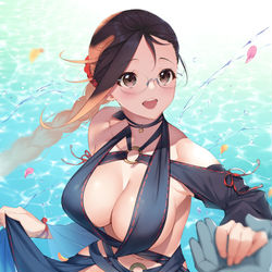 This is a pixiv picture whose title is 海.