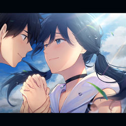 This is a pixiv picture whose title is 天気の子.