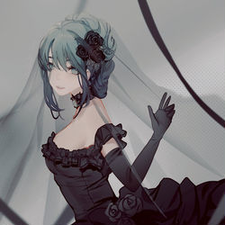 This is a pixiv picture whose title is miku.