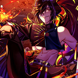 This is a pixiv picture whose title is 織田吉法師.