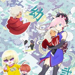 This is a pixiv picture whose title is 【C96サンプル】幼術師殿の災難2.