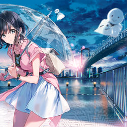 This is a pixiv picture whose title is 雨晴　.