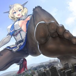 This is a pixiv picture whose title is ギガサイズコロラドの足裏翳し.