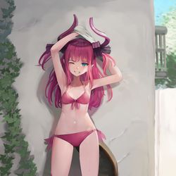 This is a pixiv picture whose title is 水着エリちゃん１.