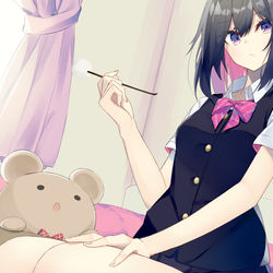 This is a pixiv picture whose title is 耳かき.
