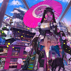 This is a pixiv picture whose title is 異次元空神田.