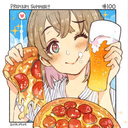 This is a pixiv picture whose title is 【C96新刊】＃日刊ごはんと物語　＃001-100まとめ本.