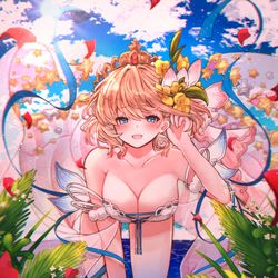This is a pixiv picture whose title is 水着エウロペ.