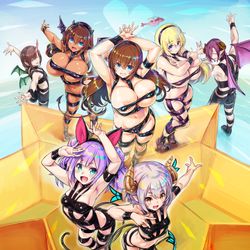 This is a pixiv picture whose title is YUA＆シアシス＝キクルファミリー HOT LIMIT ver..