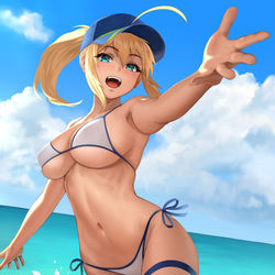 This is a pixiv picture whose title is 銀河OLの夏期休暇.