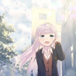 This is a pixiv picture whose title is 阿波連さんははかれない.