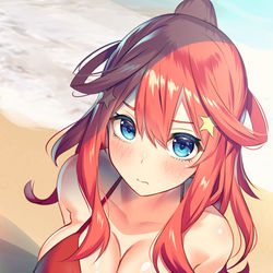 This is a pixiv picture whose title is 「……少しは意識してもいいんじゃないでしょうか」.