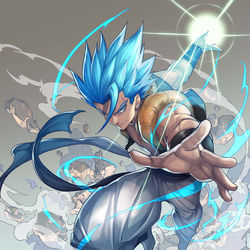 This is a pixiv picture whose title is Gogeta ssgss.