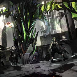 This is a pixiv picture whose title is Mon3tr.