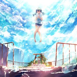 This is a pixiv picture whose title is 天気の子.