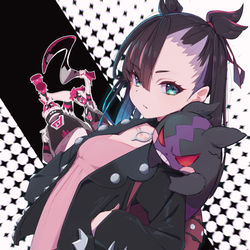 This is a pixiv picture whose title is マリィとモルペコと厄介オタク.