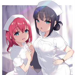 This is a pixiv picture whose title is Aqoursちゃんナースまとめ.