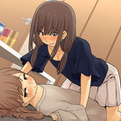 This is a pixiv picture whose title is あ、あれ…抵抗しないの…？.