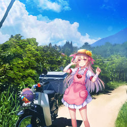 This is a pixiv picture whose title is 夏日の名取.