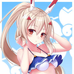 This is a pixiv picture whose title is 綾波！！.