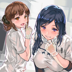 This is a pixiv picture whose title is 夏コミ新刊「Ｈな歯医者さん、ヌクの大好き♡」.