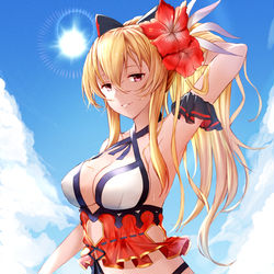 This is a pixiv picture whose title is 水着ヴィーラ.
