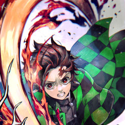 This is a pixiv picture whose title is ヒノカミ神楽.