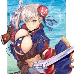 This is a pixiv picture whose title is 水着武蔵ちゃん.