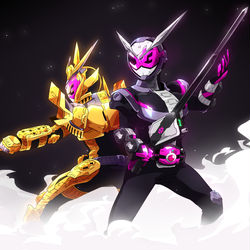 This is a pixiv picture whose title is ダブルジオウ.